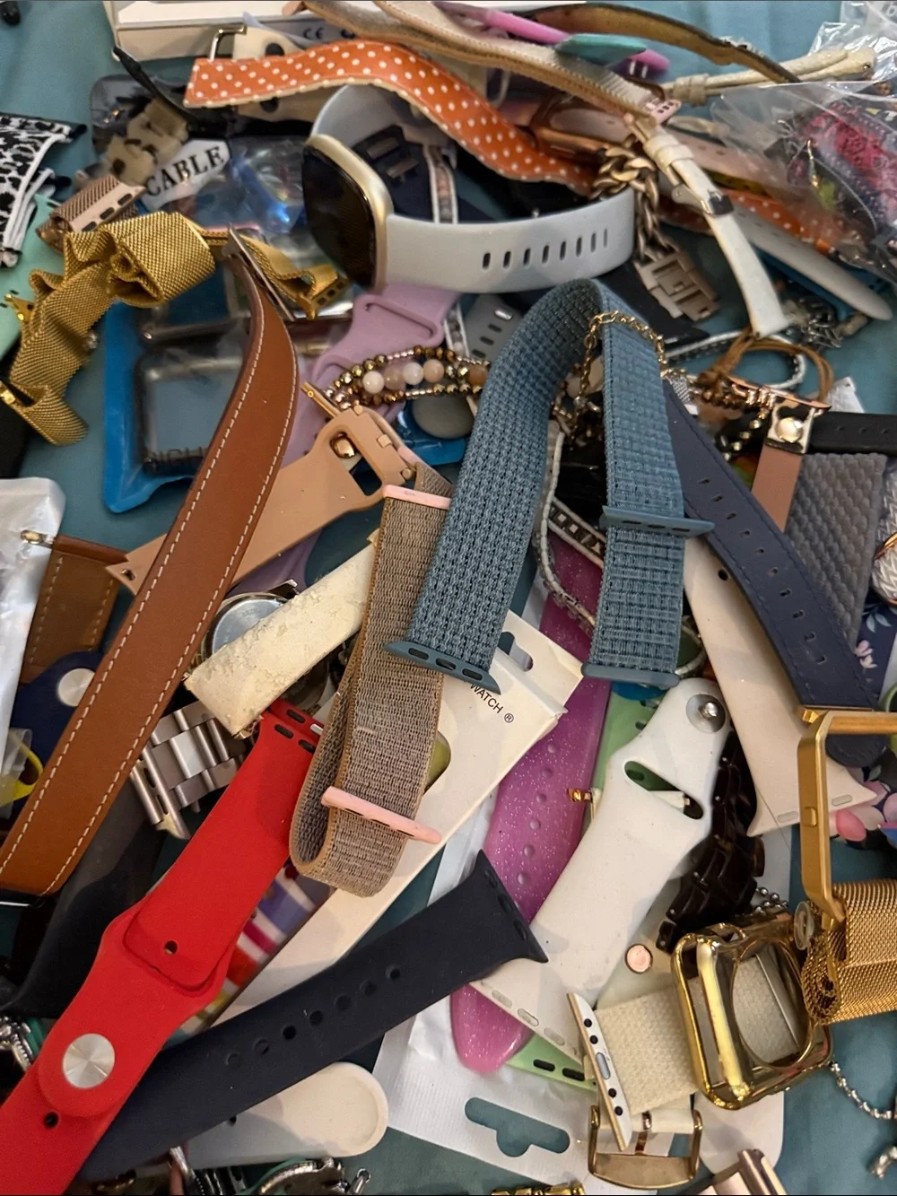 Large lot of watch bands for smart watches all in good condition or new